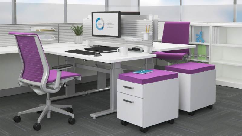 Modern office workspace